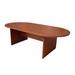 Winston Porter Cheryl Racetrack Conference Table Wood in Black | 29.5 H x 120 W x 35 D in | Wayfair WNPR4283 39842617