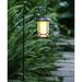 Luxen Home Brown/Low Voltage Solar Powered Integrated LED Pathway Light Plastic/Metal in White | 33.5 H x 7.5 W x 5.5 D in | Wayfair WH079