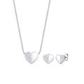 Elli Schmuckset Herz Liebe Kristalle 925 Silber Playful