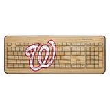 Washington Nationals Wood Print Wireless USB Keyboard