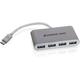 iogear HUB-C USB 3.1 (3.1 Gen 2) Type-C 5000Mbit/s Silver interface hub