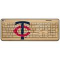 Minnesota Twins Wood Print Wireless USB Keyboard