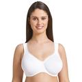 Rosa Faia women's Twin Firm Underwire Bra Twin Firm Underwire Bra Everyday Bra, white(white006), 42F (Manufacturer Size: 95F)