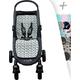 JYOKO Kids Universal Cotton pram Liner for Stroller Compatible with Baby Jogger City Mini, City Mini GT2 (Black Rayo)