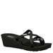 Teva Mush Mandalyn Wedge Ola 2 - Womens 6 Black Sandal Medium