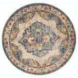 Green 94 x 0.32 in Area Rug - Bloomsbury Market Ravenstein Oriental Cerulean Area Rug Polyester | 94 W x 0.32 D in | Wayfair BBMT6758 41400182