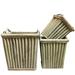 Bayou Breeze Godwin 3 Piece Wood Planter Box Set Wood in Brown/Gray | 18 H x 15.5 W x 15.5 D in | Wayfair BBZE4579 45411598