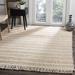 White 60 x 0.38 in Indoor Area Rug - Gracie Oaks Abanoub Striped Handwoven Flatweave Jute/Sisal/Wool Beige Area Rug Wool/Jute & Sisal | Wayfair