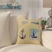 Beachcrest Home™ Aksel Square Pillow Cover & Insert Polyester/Polyfill blend in Yellow | 20 H x 20 W x 7 D in | Wayfair