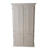 Breakwater Bay Neasa Solid Wood Armoire Desk Wood in White | 71 H x 38 W x 22.5 D in | Wayfair BKWT2055 39859365