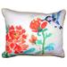 August Grove® Normandin Hummingbird & Flower Outdoor Rectangular Pillow Cover & Insert Polyester/Polyfill blend | 11 H x 14 W x 5 D in | Wayfair