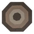 Brown 72 x 0.25 in Area Rug - August Grove® Vienne Solid Color Machine Made Braided Octagon Indoor Outdoor Area Rug | 72 W x 0.25 D in | Wayfair