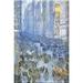 Buyenlarge Fifth Avenue Print of Painting on Wrapped Canvas in Blue/Gray | 30 H x 20 W x 0.5 D in | Wayfair 0-587-25224-3