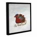 Alcott Hill® Deck the Halls Sleigh Framed Painting Print on Wrapped Canvas in Blue/Green/Red | 24 H x 24 W x 2 D in | Wayfair ALCT9285 33262496