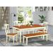 August Grove® Cleobury 6 - Piece Solid Wood Dining Set Wood in White | 30 H in | Wayfair AGTG6509 44326767