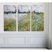 Alcott Hill® Le Aux Fleurs Near Vétheuil - Wrapped Canvas Multi-Piece Image Print Metal in Green/Yellow | 32 H x 48 W x 1.5 D in | Wayfair