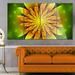 Design Art 'Bright Yellow Fractal Flower on ' 4 Piece Graphic Art on Metal Set Canvas in Green | 28 H x 48 W x 1 D in | Wayfair MT14103-271