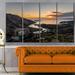 Design Art 'Ezaro Panorama Galicia Spain' Photographic Print Multi-Piece Image on Canvas in Black/Blue | 28 H x 48 W x 1 D in | Wayfair PT15246-271