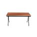 Rectangular Folding Table Wood/Metal in Black/Brown AmTab Manufacturing Corporation | 29" H x 96" W x 36" D | Wayfair 368PA