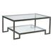 Artistica Home Metal Designs Bonaire Cocktail Table Metal in Gray | 19 H x 42 W x 30 D in | Wayfair 2016-945-44