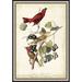 Ashton Wall Décor LLC 'Summer Red Bird' Framed Painting Print Paper in Brown/Green/Red | 26 H x 18 W x 0.75 D in | Wayfair 4233