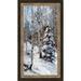 Ashton Wall Décor LLC 'Fresh Snow' Framed Painting Print Paper in Brown/Green/White | 34.5 H x 19.5 W x 1.25 D in | Wayfair 6247