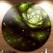 Design Art 'Green Flower w/ Sun Rays' Graphic Art Print on Metal in Brown | 38 H x 38 W x 1 D in | Wayfair MT8879-C36