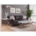 Artistica Home Greta 2 - Piece Coffee Table Set Marble/Granite/Metal in Brown/Gray | 19 H x 44 W in | Wayfair