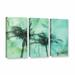 Bay Isle Home™ Palm Trees 2 3 Piece Painting Print on Wrapped Canvas Set Canvas in White/Brown | 36 H x 54 W x 2 D in | Wayfair BAYI2999 30799405