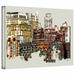 ArtWall 'NYC Manhattan Cluster' by Linda Parker Graphic Art on Canvas in Brown/Gray | 8 H x 10 W x 2 D in | Wayfair 0par020a0810w