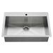 American Standard Edgewater 33" L x 22" W Drop-In Kitchen Sink w/ Basket Strainer Stainless Steel in Gray | 9 H x 33 W x 22 D in | Wayfair