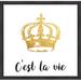 Ashton Wall Décor LLC 'C'est La Vie' Framed Graphic Art Print Paper in Black | 16.5 H x 16.5 W x 1.19 D in | Wayfair 2233