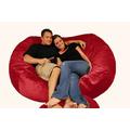 Bay Isle Home™ Breton Extra Large Bean Bag Sofa Fade Resistant/Microfiber/Microsuede/Stain Resistant/Water Resistant | 34 H x 72 W x 48 D in | Wayfair