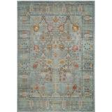 White 36 x 0.43 in Area Rug - Ophelia & Co. Chantae Oriental Stone Blue/Gray/Beige Area Rug Polyester | 36 W x 0.43 D in | Wayfair
