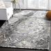 Gray 72 x 0.5 in Indoor Area Rug - Bungalow Rose Brantley Floral Handmade Tufted Area Rug Polyester/Wool | 72 W x 0.5 D in | Wayfair