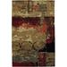 Brown/Red 93 x 93 x 0.75 in Indoor Area Rug - Red Barrel Studio® Mikiel Modern Area Rug Wool, Cotton | 93 H x 93 W x 0.75 D in | Wayfair