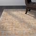 Brown/Gray 96 x 0.75 in Area Rug - Dakota Fields Bruce Geometric Hand-Knotted Gray/Beige Area Rug Hemp | 96 W x 0.75 D in | Wayfair