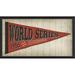 The Artwork Factory World Series Framed Vintage Advertisement in Paper, Metal in Red | 15.13 H x 25.13 W in | Wayfair 91075