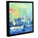 Breakwater Bay 'Abstract Harbor 6 Relaxing Day' Framed Painting Print on Wrapped Canvas in White | 36 H x 36 W x 2 D in | Wayfair BRWT6842 33617034