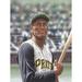 Buy Art For Less Roberto Clemente Artwork by Darryl Vlasak Painting Print on Wrapped Canvas in Gray | 16 H x 12 W x 1.5 D in | Wayfair DV2027CS
