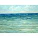 Buy Art For Less 'Waves' by Brendan Loughlin Painting Print on Wrapped Canvas Metal in Blue/White | 24 H x 32 W x 1.5 D in | Wayfair