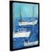 Breakwater Bay 'Nautical Boats' Framed Painting Print on Wrapped Canvas in Blue | 10 H x 8 W x 2 D in | Wayfair BRWT6853 33617085