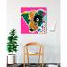 Buy Art For Less Pop Art Boarder Collie - Wrapped Canvas Graphic Art Canvas in White | 36 H x 36 W x 1.5 D in | Wayfair ML CAN CS1462 36x36 GW