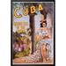 Buy Art For Less 'Cuba Holiday Isle of the Tropic' Framed Vintage Advertisement Paper in Brown/Green | 24 H x 16 W x 1 D in | Wayfair