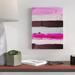Brayden Studio® 'Pink For Me & You' Acrylic Painting Print on Wrapped Canvas in Brown/Pink | 16 H x 12 W x 1.5 D in | Wayfair