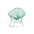 Innit Acapulco Indoor/Outdoor Handmade Rocking Chair Metal in Green/Gray | 40 H x 30 W x 40 D in | Wayfair i03-03-16