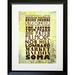 Buy Art For Less 'San Francisco Towns' by Brandi Fitzgerald Framed Textual Art Paper, Glass in Brown/Yellow | 22.5 H x 18.5 W x 1 D in | Wayfair