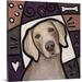 Harriet Bee 'Weimaraner Pop Art' by Diethild Graphic Art on Canvas in Brown/Gray/Indigo | 24 H x 24 W x 1.25 D in | Wayfair