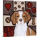 Harriet Bee 'Brittany Pop Art' by Diethild Painting Print on Canvas in Blue/Red/Yellow | 16 H x 16 W x 1.25 D in | Wayfair