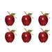 Charlton Home® Faux Apples Resin in Red | 5 H x 4 W x 3 D in | Wayfair CHRL1384 35267285